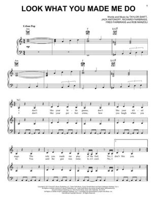 look what you made me do sheet music: The Symphony of Words and Emotions in Literature